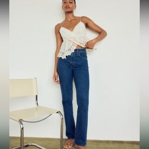 Abercrombie Curve Love Ultra High Rise 90s Straight Jean 8